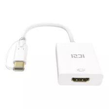 Adaptador Usb Tipo C X Hdmi 4k Compatível Com Macbook Asus