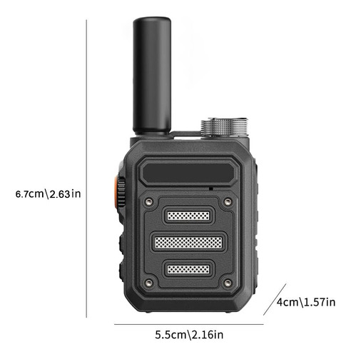 Radio Walkie Talkies Recargable Mini 5km 16 Canales 1 Pz Foto 2