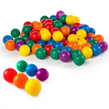 Pack De 50 Pelotas Plásticas Coloridas Para Niños Diversión 