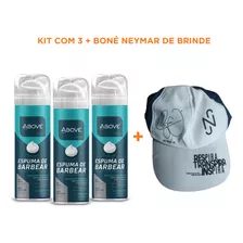 Kit 3 Espuma Barbear Above Men Suave E Refrescante Promoção