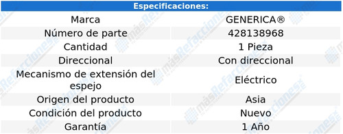 Espejo Volkswagen Bora 2007 2008 2009 2010 Electrico Izq Xry Foto 2