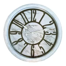 Reloj De Pared Decorativo 50 Cm Blanco