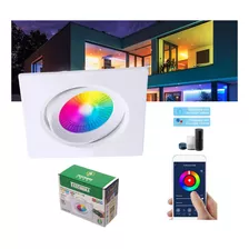 Spot Embutir Rgb Smart Led Colorido 5w Bivolt Taschibra