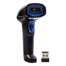 Leitor De Código De Barras Knup Kp-1018 Usb Sem Fio Azul