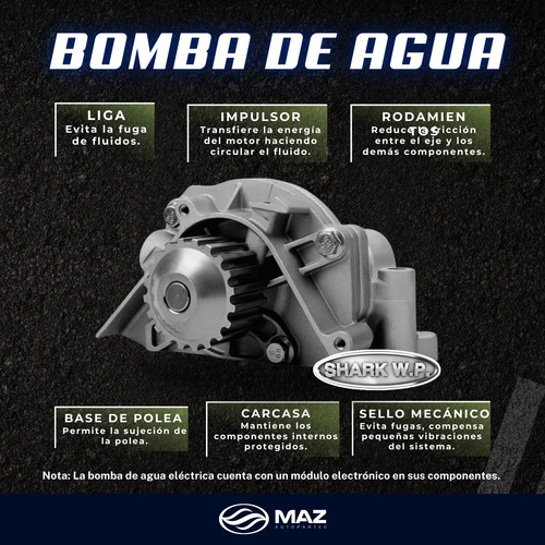 Bomba De Agua Lexus Es350 2002-2003 V6 3.0 Shr Foto 5