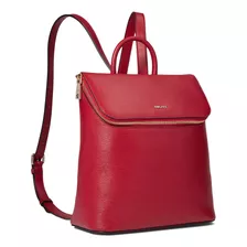 Dkny Bryant Mochila Con Cremallera Superior Rojo Brillante