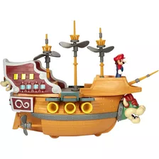 Super Mario Aeronave Deluxe Bowser Airship Playset Original