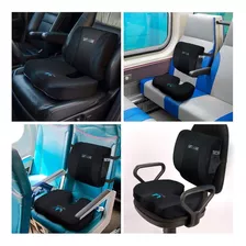 Kit Cojín Lumbar Asiento Espuma Viscoelástica Ortopédica