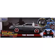 Auto Delorean Metalico Volver Al Futuro 3 Con Luz 1:24 Back