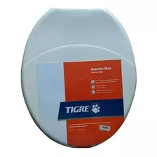 Tampa Vaso Assento Oval Sanitário Tigre Branco Max Plena