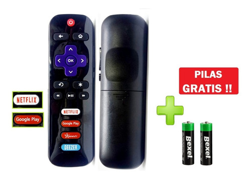 Control Remoto Nuevo Tcl Smart Roku + Pilas De Regalo