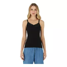 Blusa Regata Feminina Malwee Ribana Alçinha C/ Renda 68850 