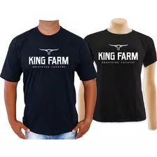 Kit Camiseta Casal King Farm Moda Country Rodeio 