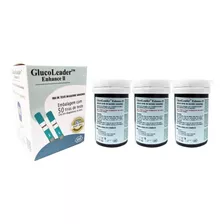 Combo 3 Frascos De Fitas De Glicose Glucoleader C/50 Un