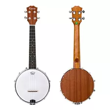 Kmise Banjo De 4 Cuerdas Ukelele Lele Uke Para Conciertos Ta