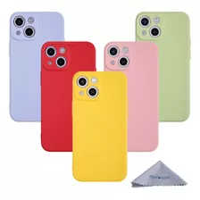 Set De 5 Fundas De Tpu De Colores Para iPhone 13 Mini