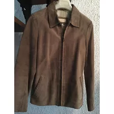 Campera Nobuk Mujer Beige Cemento-ver Descripción.