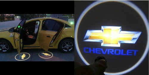 Par D Luz Cortesa Proyector Logo Chevrolet Para Auto Puerta Foto 2