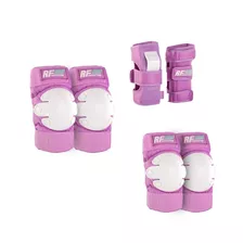 Set De Protección Para Patinaje Rollerface Lila/blanco