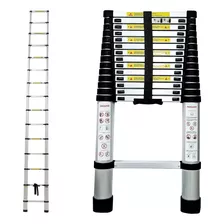 Escada Telescópica De Alumínio 4.4m 15 Degraus