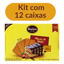 Kit Placas De Wafer Barion Para Confeitaria 12 Unidades