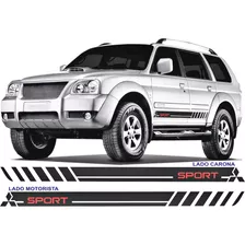 Pajero Sport 3.5 V6 4x4 Flex Adesivos Lateral Par 