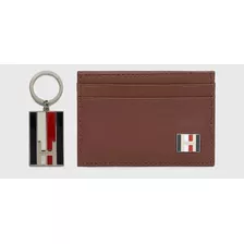 Tarjetero Cartera Tommy Hilfiger Original Llavero Regalo