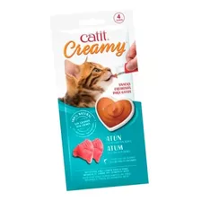 Snack Para Gatos Catit Creamy Sabor Atún 4 Tubos