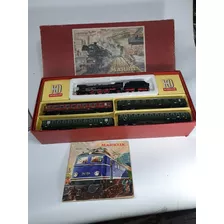 Tren Marklin Con 4 Vagones En Su Caja Orig.con Vias - Ho