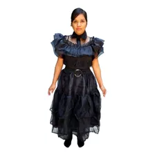 Disfraz Merlina Vestido De Gala Baile Wednesday Locos Addams Para Mujer