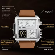 Relojes Impermeables Con Cronógrafo Digital Olevs Para Hombr