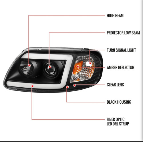 Faros Led Ford Lobo F-150 1997-2004 Expedition 1997 A 2002 Foto 2