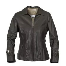 Campera Mujer Cuero Briganti Abrigos Chaqueta - Mxcp09974