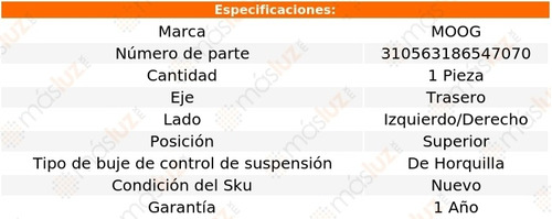 Buje Horquilla Tra Izq/der Sup Lexus Lx450 96-97 Moog Foto 2
