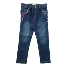 Vaquero Jeans Alicrado De Niña , Talle 2/3 !!!