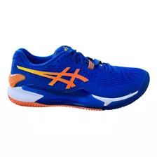 Tenis Asics Gel-resolution 9 Clay Tuna Blue/sun Peach