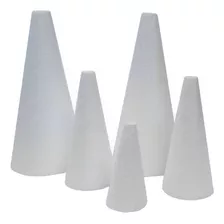 Cone De Eps (isopor) 340 Mm ( 34 Cm ) Pacote C/ 02 Unidades 