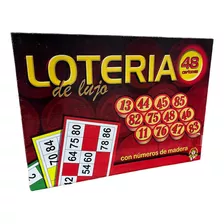 Juego Loteria De Lujo | Lota Bingo Clasico Numeros De Madera