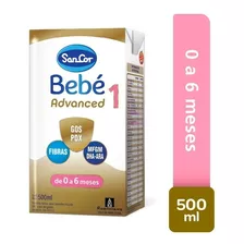 Sancor Bebe 1 Advanced 0 A 6 Meses Brick 12 Unidades X 500ml