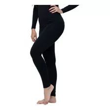 Calça Térmica Feminina Tecido Grosso Liso Para Inverno