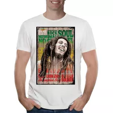 Remera Bob Marley 1 Reggae Hombre Purple Chick