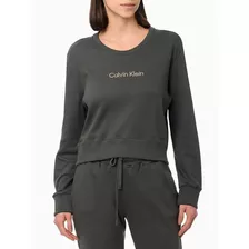 Blusão Calvin Klein Cropped Moda Conforto Moda Inverno Frio