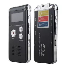 Grabadora Digital Profesional De Voz Sonido 8gb Mp3 Color Negro