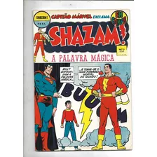 Shazam Nº 1 Setembro 1973 Ebal Rara Edição De Pré Lançamento