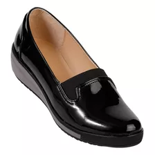 Zapato Casual Mujer Negro Tipo Charol Stfashion 20203703