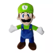 Peluche Muñeco Luigi De Mario Bross 40cm Grande Suave