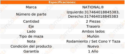 2- Mazas Mun Traseras Chevrolet Corsa 2002/2008 National Foto 4