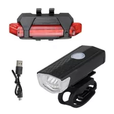 Kit Lanterna E Farol Bicicleta Luz Ultra Led A Prova D'água