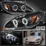 Fits Black 2004-2009 Honda S2000 Ap2 Led Halo Projector  Oag