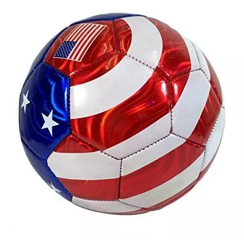 Bandera De Ee. Uu. Balón De Fútbol Ventilador De Verano Dep